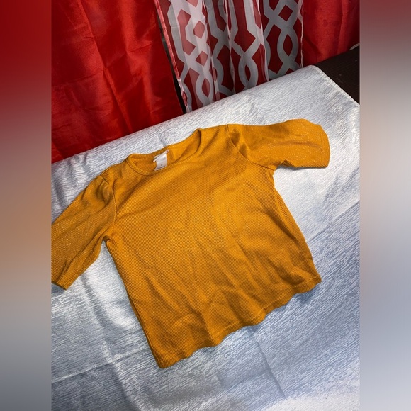 Little Lass Other - Girl Top Mustard Yellow